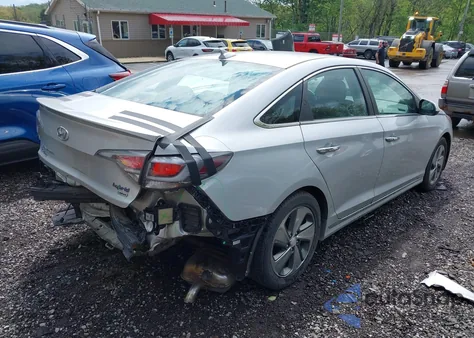 2017 Hyundai Sonata Hybrid z USA, uszkodzony, nr VIN KMHE34L12HA050408